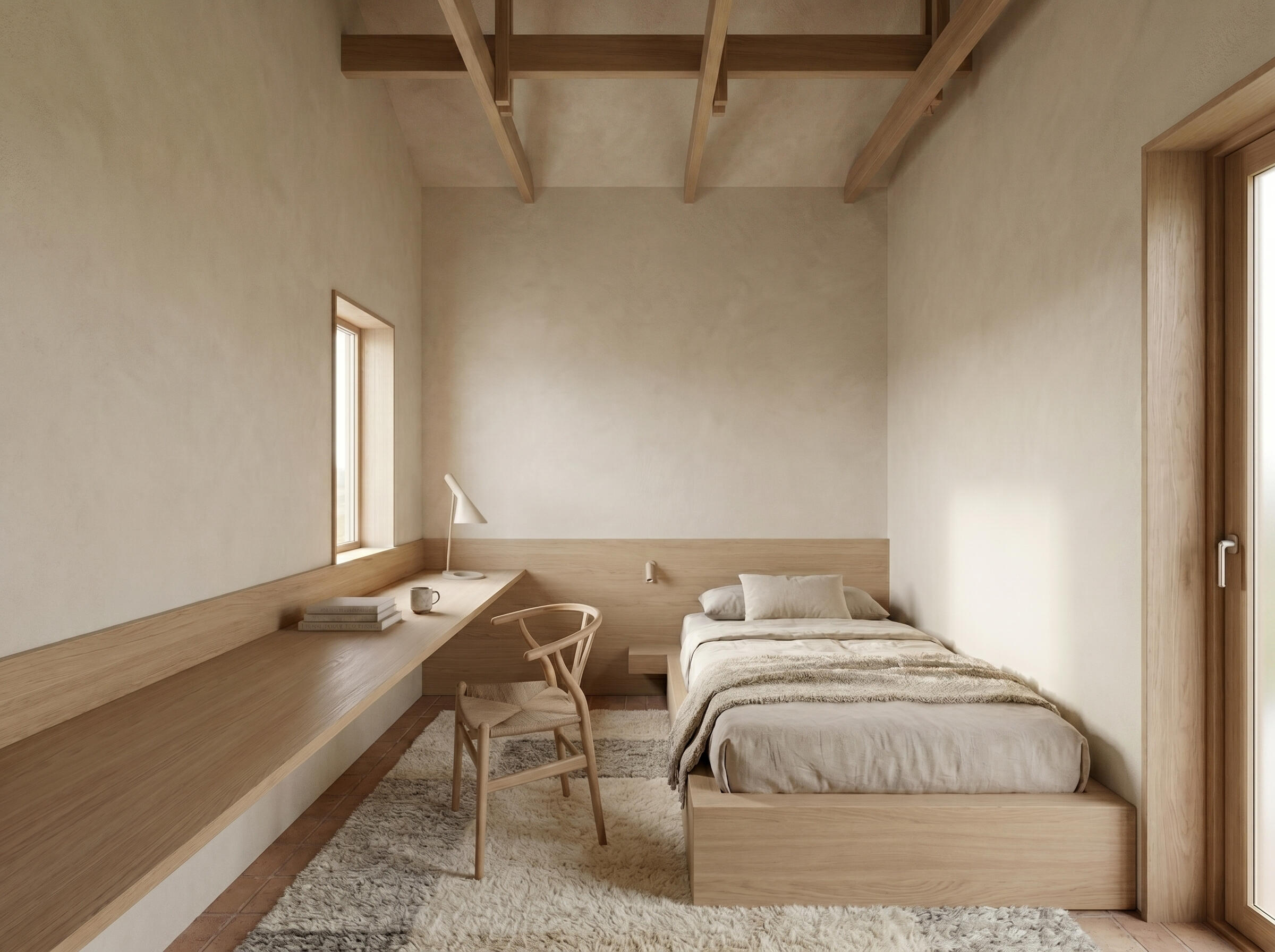 Untitled Existing garage conversion with timber garden-shed-style extensions forming a new dwelling on the outskirts of Bath by Andrew Taberner Architects